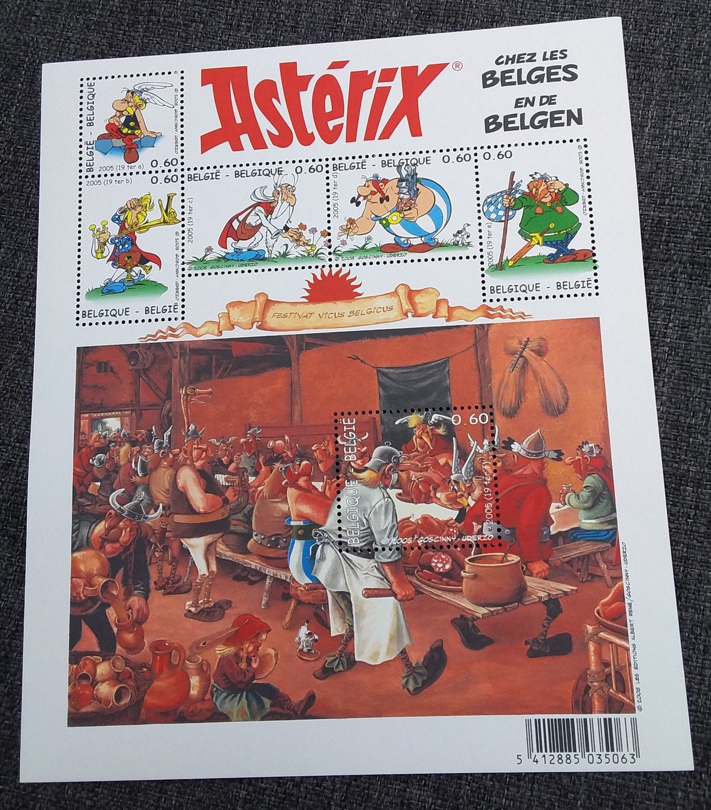 postzegelvel Asterix, Postzegels en Munten, Postzegels | Europa | UK, Ophalen of Verzenden