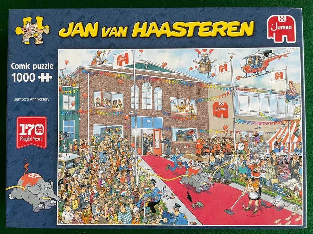 Jan van Haasteren 1000 stukjes - Jumbo’s Verjaardag, Ophalen of Verzenden, Zo goed als nieuw