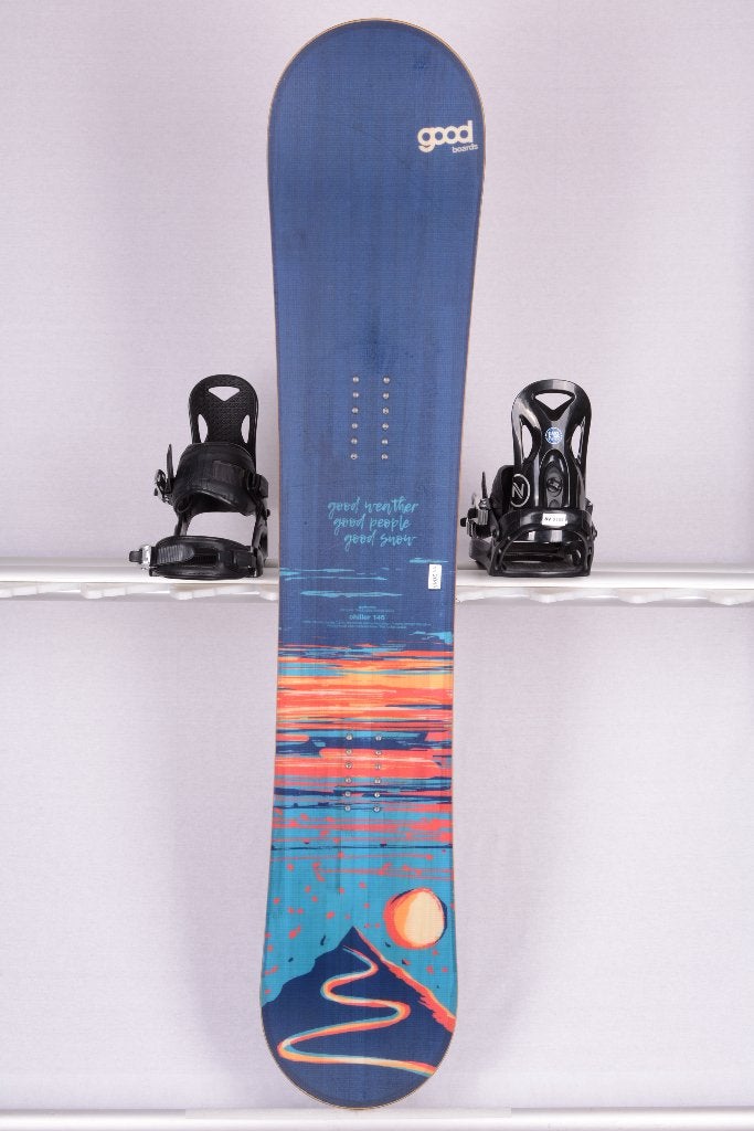 Snowboard GOODBOARDS CHILLER 159 cm, double noyau en bois, Envoi, Utilisé, Planche