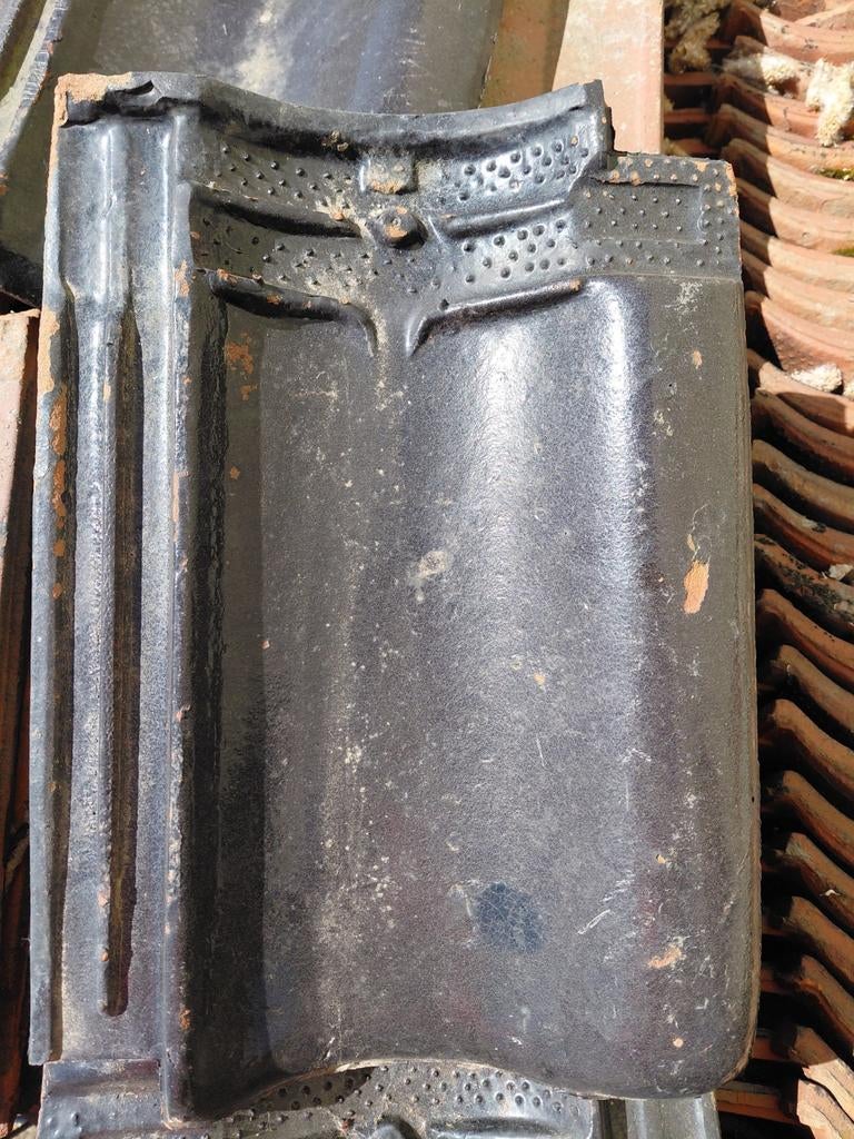 Zwarte dakpannen (sterreberg), Doe-het-zelf en Bouw, Dakpannen en Dakbedekking, Ophalen, Gebruikt, Steen of Klei, Zwart