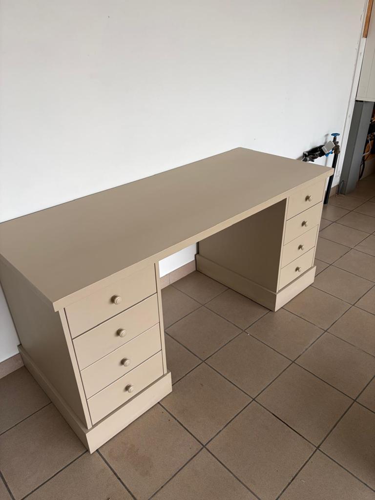 Bureaumeubel, Huis en Inrichting, Bureaus, Ophalen, 160 cm, Met lades, Zo goed als nieuw