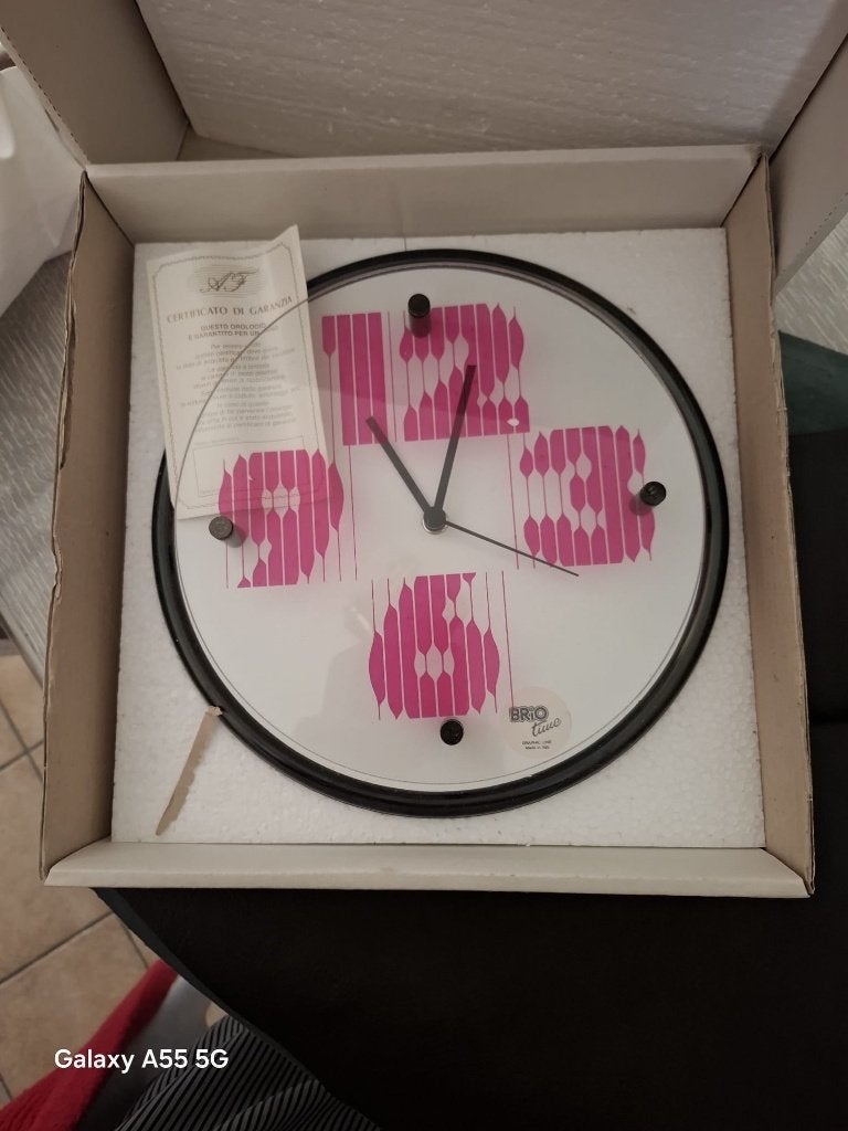 Wandklok Retro design, Ophalen, Wandklok, Analoog, Werkt op batterijen