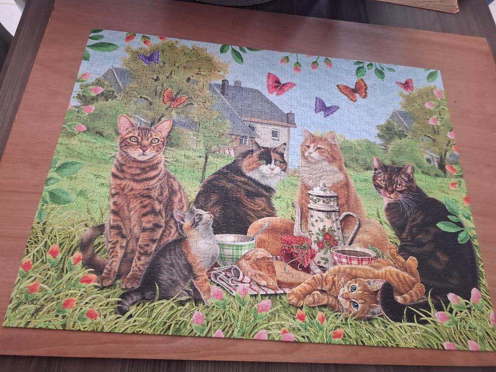 Te koop puzzel 950 stuks, 1 maal gelegd., Hobby en Vrije tijd, Ophalen, 500 t/m 1500 stukjes, Gebruikt, Legpuzzel
