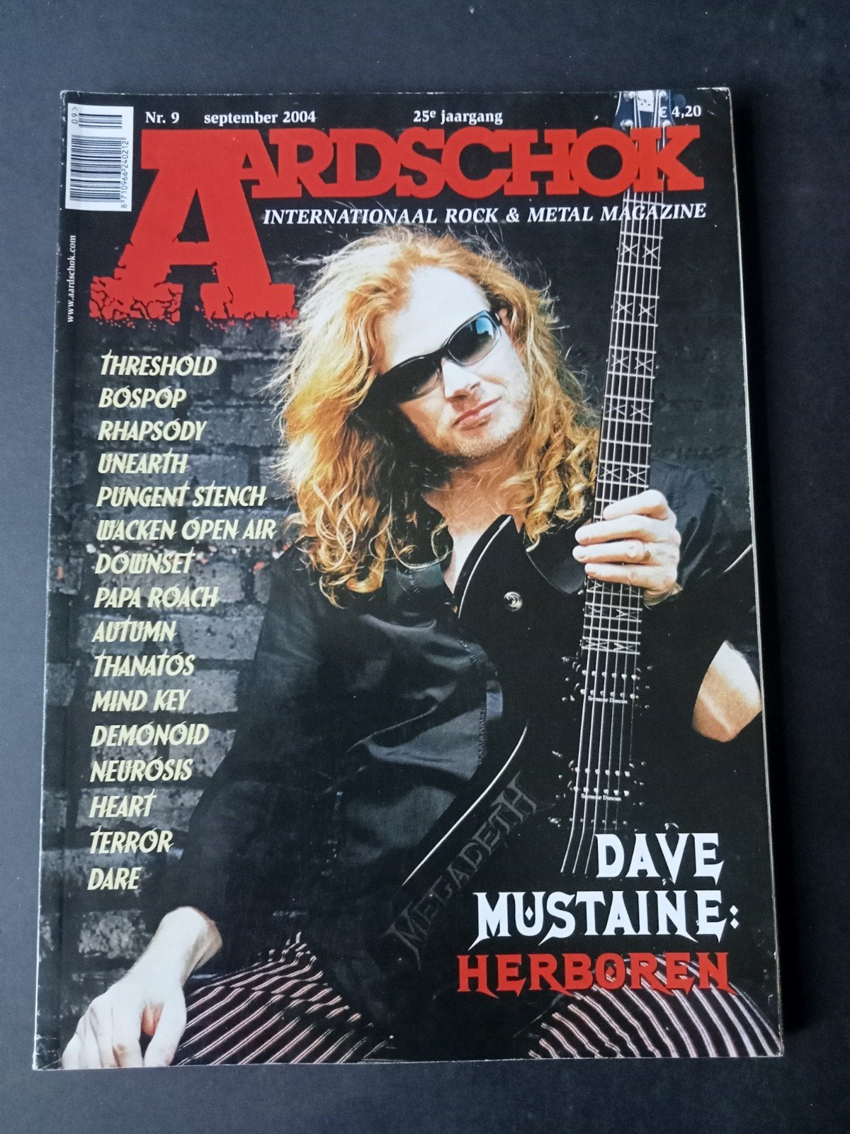 Dave Mustaine, magazine Aardschok 2004, Enlèvement ou Envoi