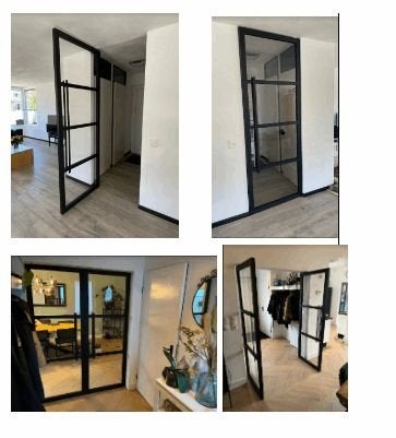 taatsdeur op maat industrieel industriele deur wit zwart, Doe-het-zelf en Bouw, -, Nieuw, Ophalen of Verzenden, -