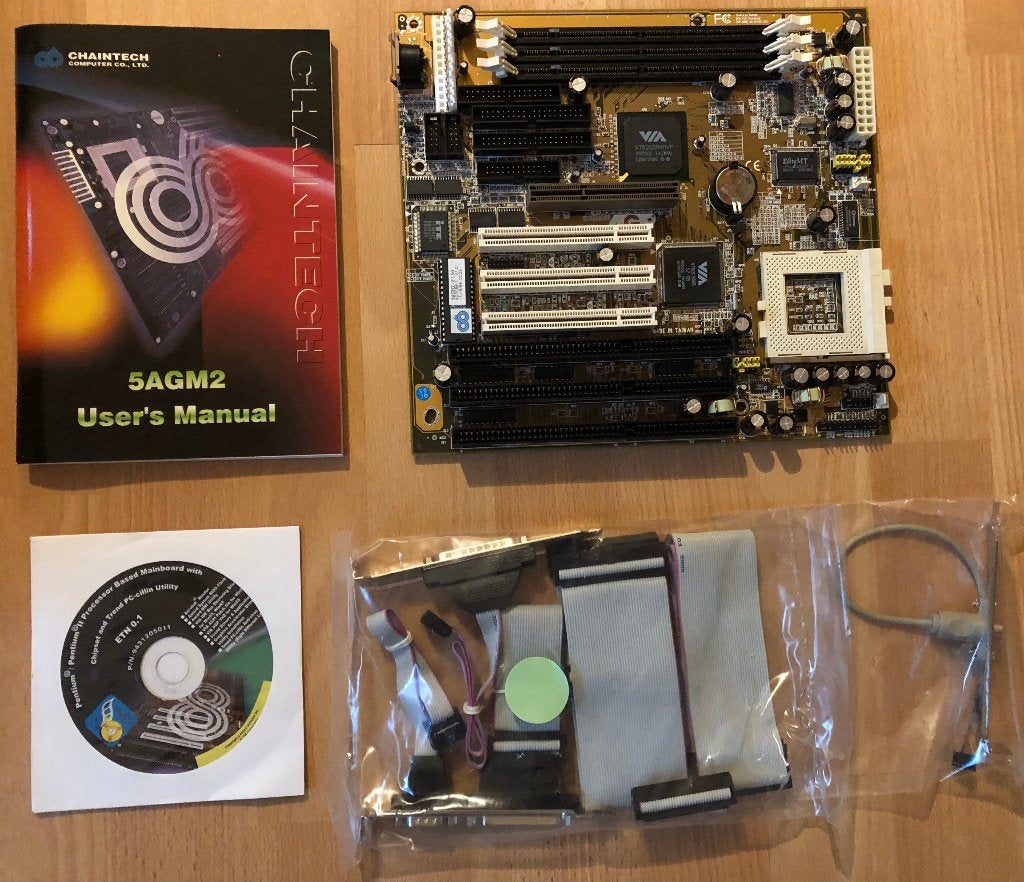 MB5 Chaintech 5AGM2 (Socket7, Baby AT) (NIEUW), Computers en Software, Moederborden, Ophalen, Overige soorten, BabyAT, Overige typen
