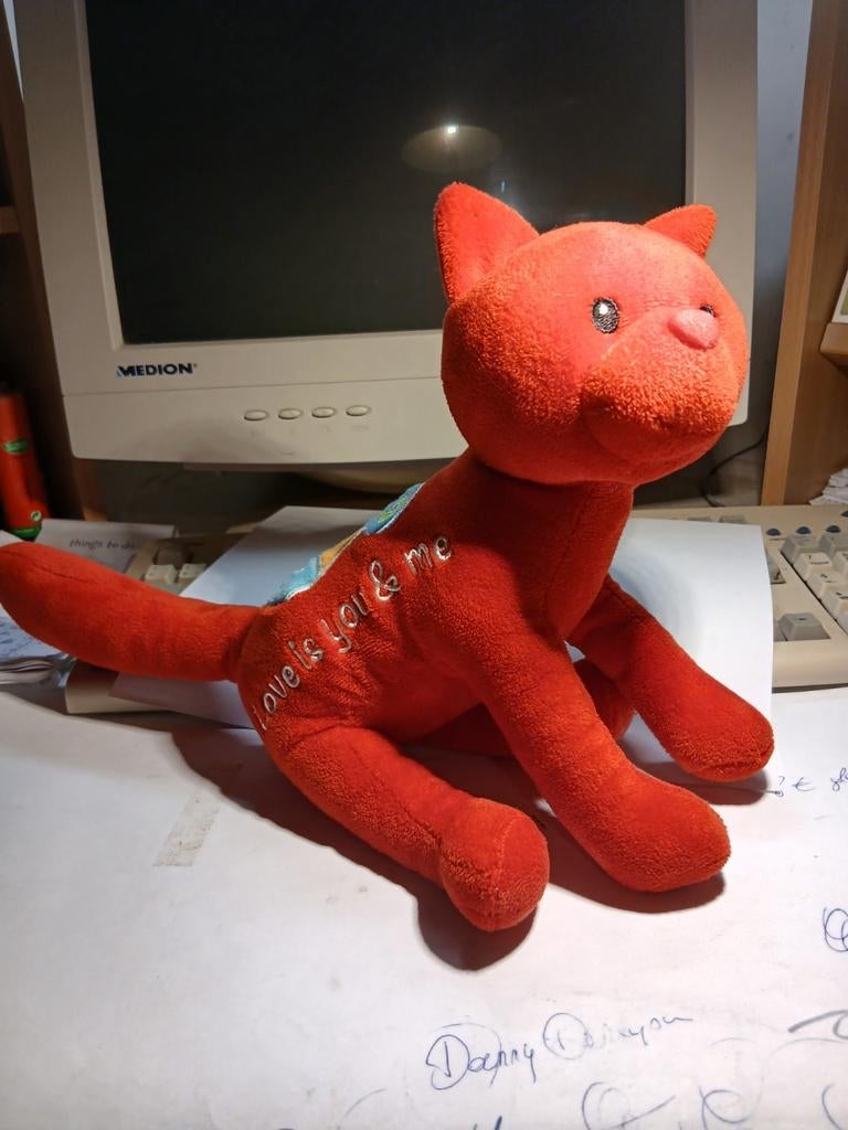 Hannes D'HAESE knuffel/pluche rode poes kat, Enlèvement ou Envoi