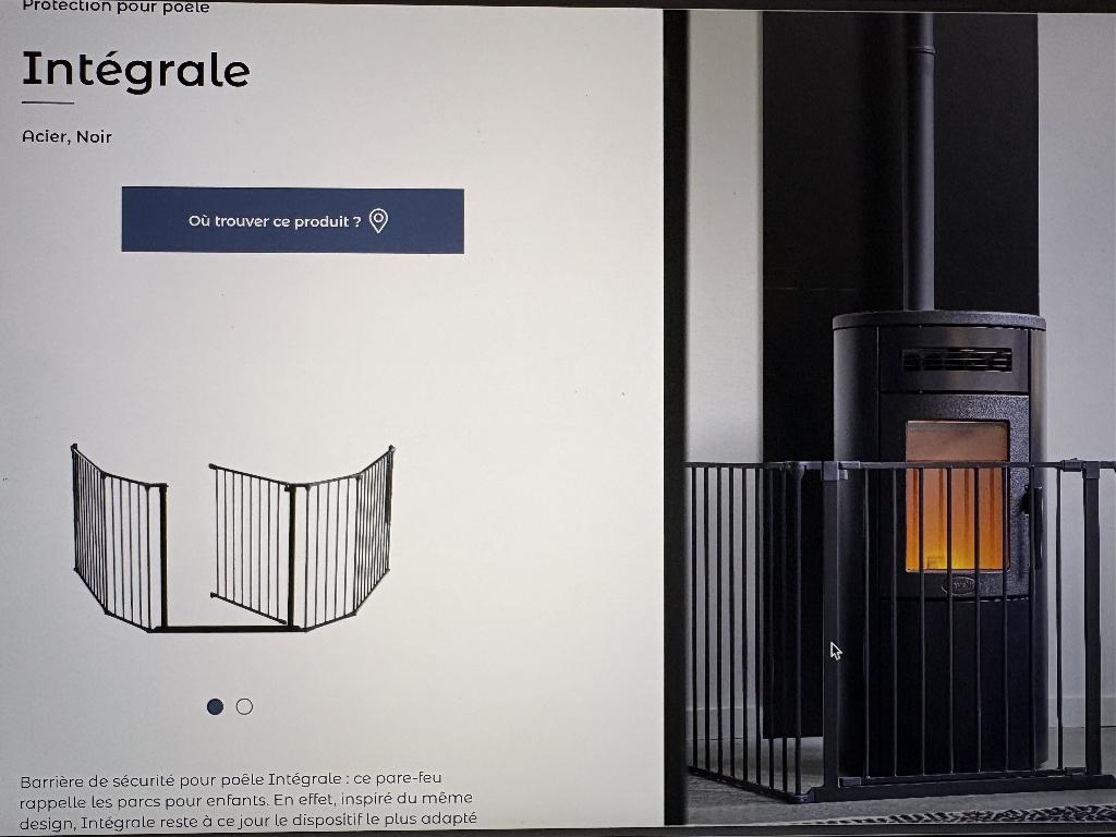 Pare-feu enfant pour poêles, cassettes, Enlèvement, Neuf