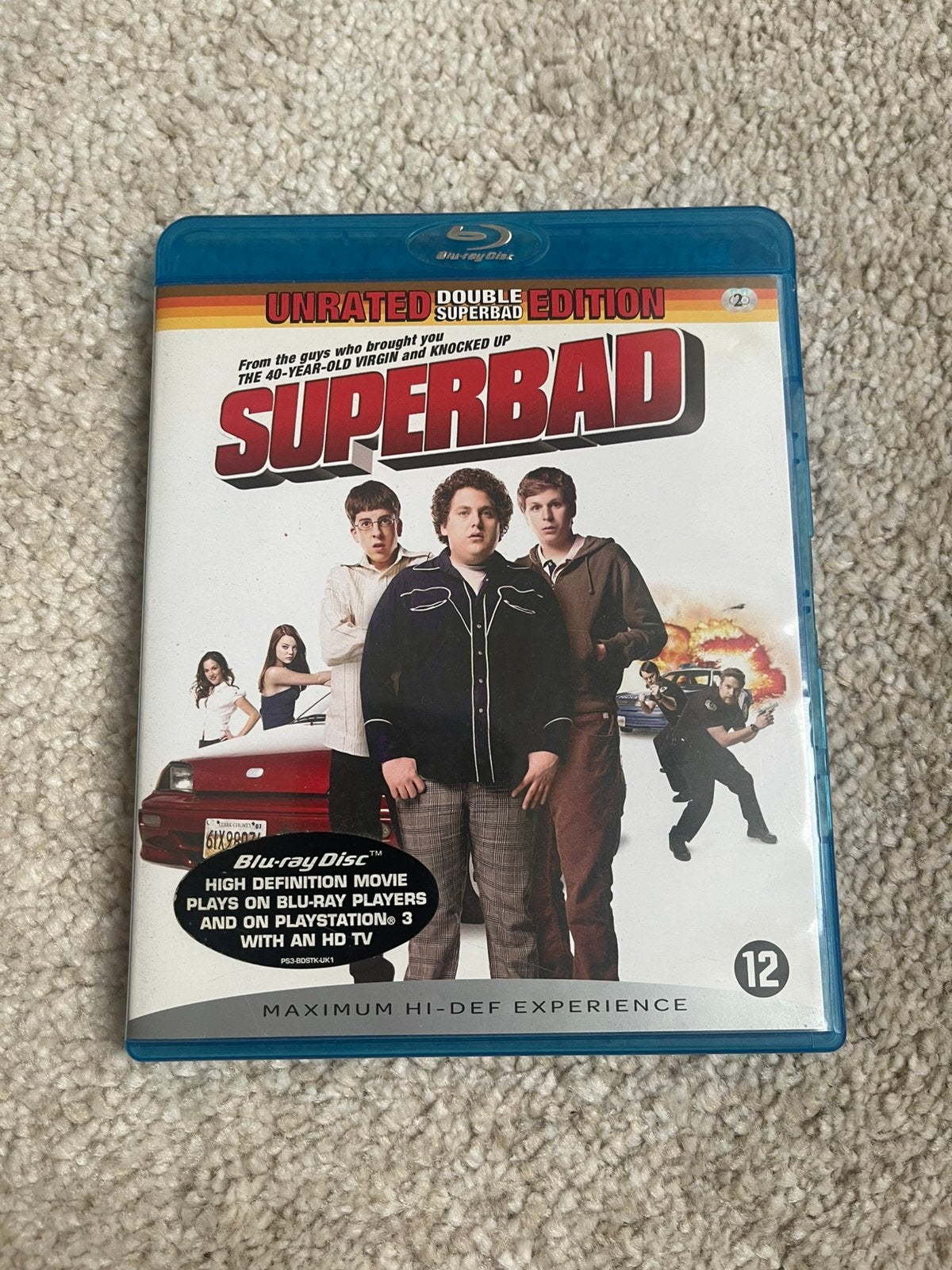 Superbad Unrated Extended Edition – 2-Disc Blu-ray, Ophalen of Verzenden, Zo goed als nieuw, Film, Blu-ray