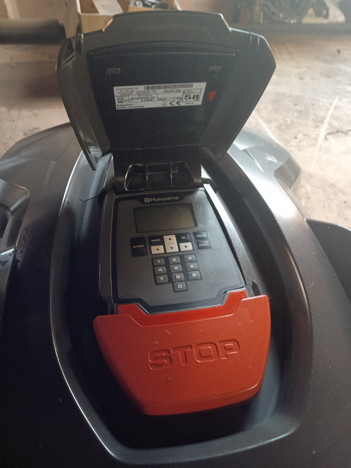 tondeuse robot Husqvarna 320, Ophalen