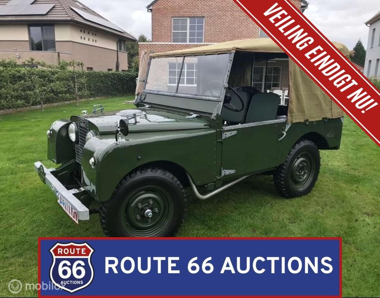 Land Rover Series I | 1952 | Route 66 Auctions, Autos, Oldtimers & Ancêtres, Achat, Land Rover, Entreprise, Boîte manuelle