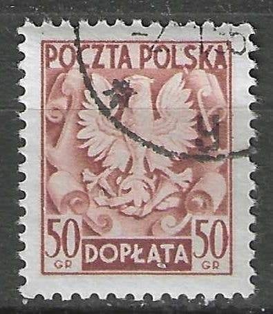 Polen 1954 - Yvert 141TX - Takszegel - 50 gr. (ST), Verzenden, Polen, Gestempeld