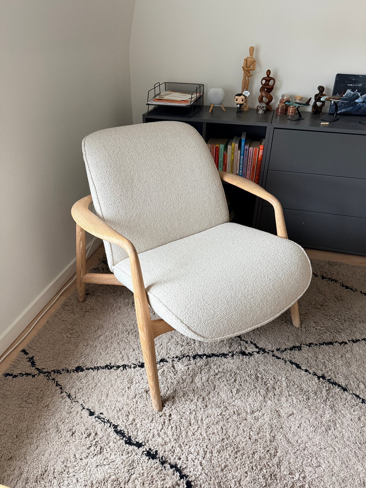 Fauteuil Bolia Bowie beige, Enlèvement, Comme neuf