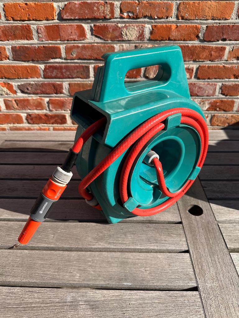 Gardena tuinslang haspel 15m (compleet), Tuin en Terras, Ophalen, Gebruikt, Tuinslang