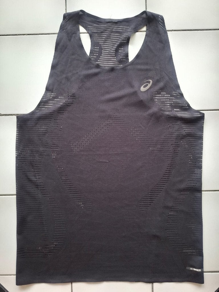 ASICS Metarun Singlet Heren small, Sport en Fitness, Loopsport en Atletiek, Ophalen of Verzenden, Zo goed als nieuw, Kleding, Hardlopen