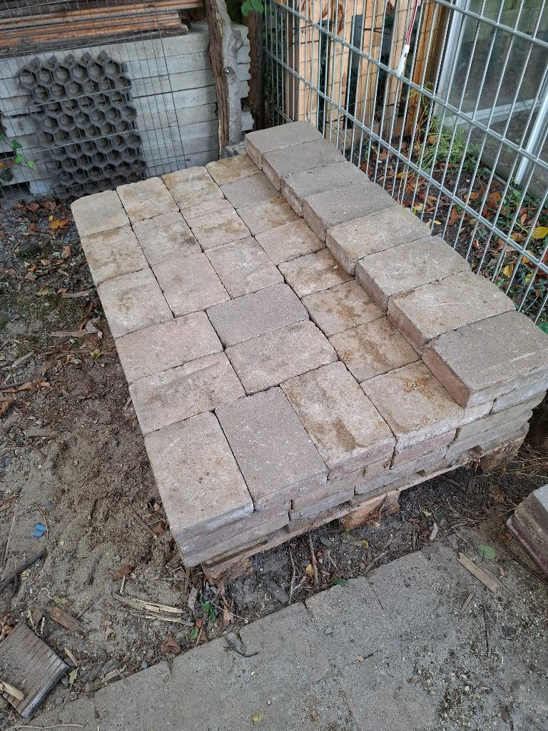Betonklinkers, Ophalen, Gebruikt, Klinkers, 10 m² of meer