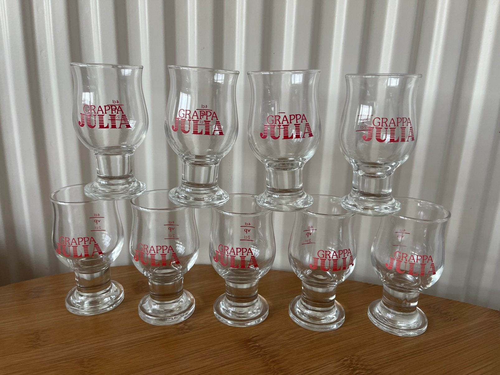 Verres a Grappa Julia, Verzamelen, Glas en Drinkglazen, Ophalen, Zo goed als nieuw