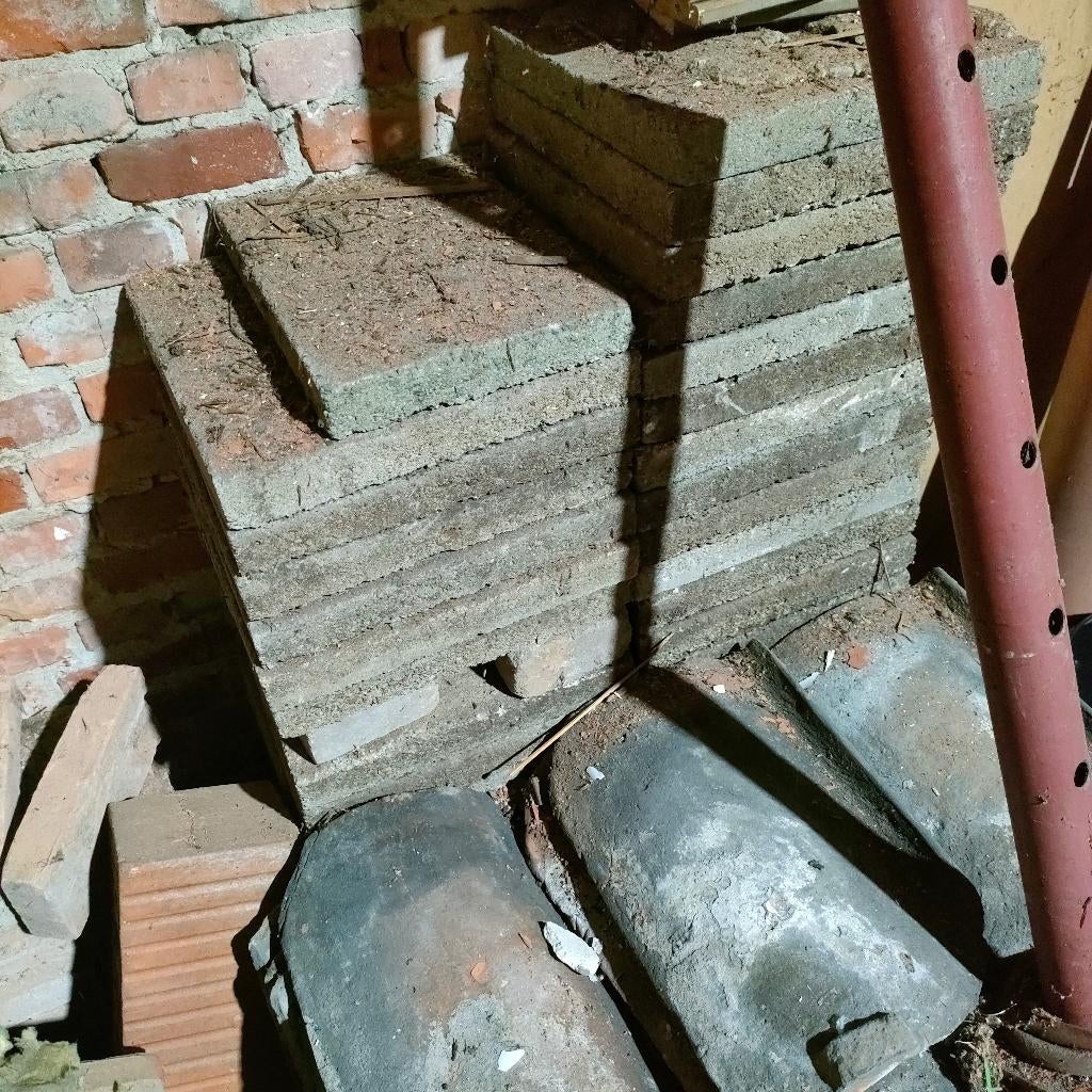 Betontegels, Ophalen, Gebruikt, Overige typen, Minder dan 5 m²