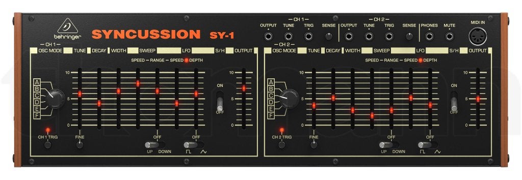Behringer Syncussion SY-1, Musique & Instruments, Synthétiseurs, Enlèvement ou Envoi, Comme neuf, Avec connexion MIDI