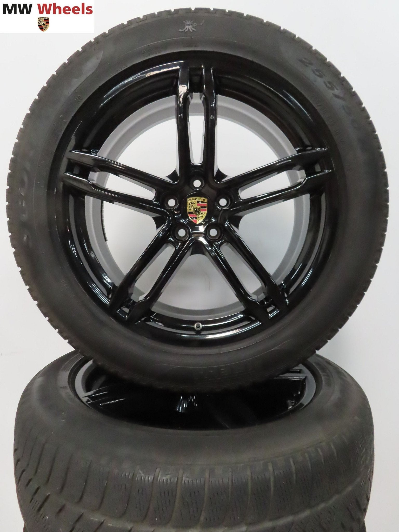 Porsche Macan 19 inch velgen Turbo met Pirelli winterbanden, Auto-onderdelen, Banden en Velgen, 19 inch, Gebruikt, -, -