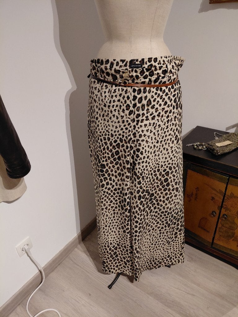 caroline biss prachtige luipaardbroek m44, Kleding | Dames, Broeken en Pantalons, Ophalen, Zo goed als nieuw, Maat 42/44 (L)