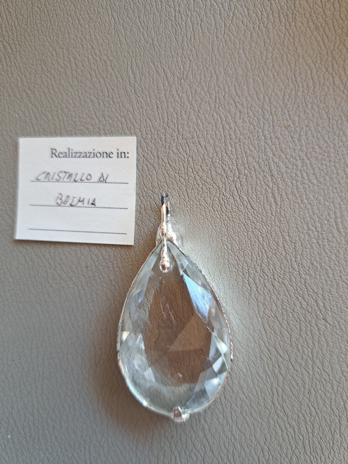 Hanger transparant  Bohemia kristal, Ophalen
