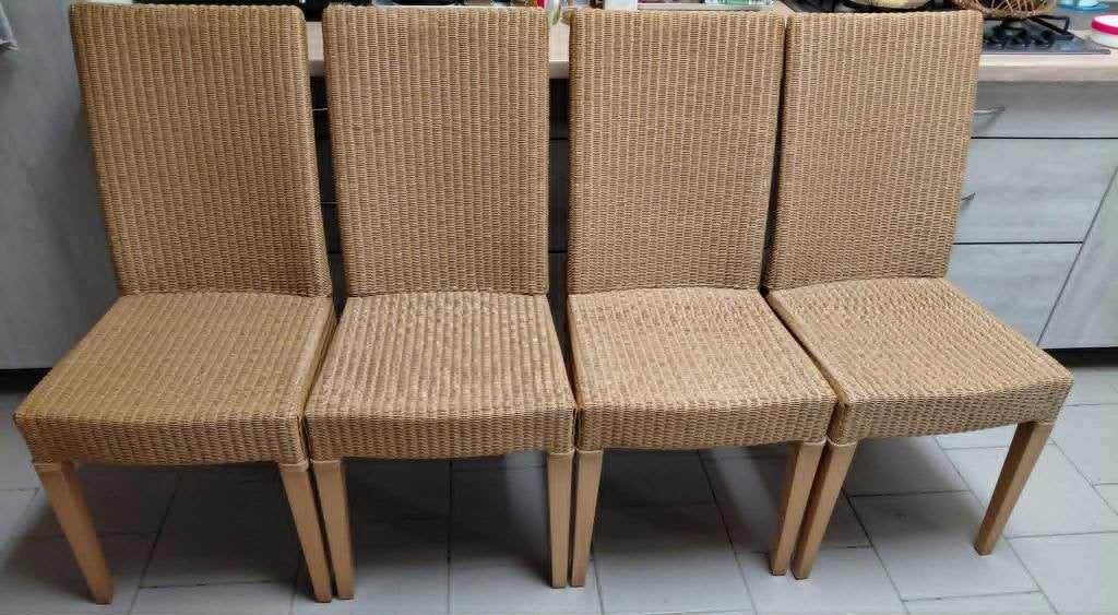 4 stoelen - Vincent Sheppard -, Maison & Meubles, Chaises, Bois, Autres couleurs, Landelijk, Enlèvement