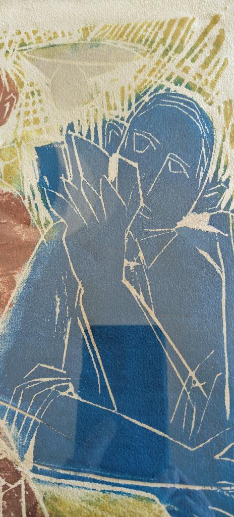 Het kaartspel op Zondagavond,  Maurits Verbist, 1978, Antiek en Kunst, Ophalen, Met tekst, Dagelijks leven, 1950 - 1999