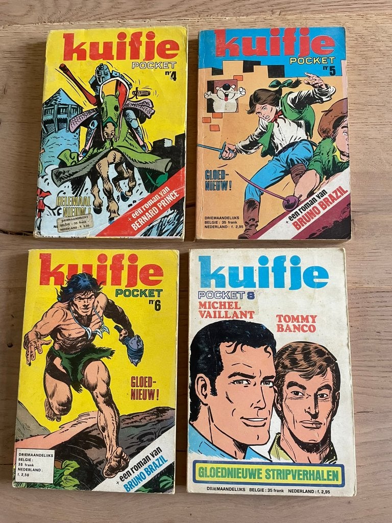 Kuifje Pockets nr. 4, 5, 6 en 8, Livres, Plusieurs BD, Enlèvement ou Envoi, Utilisé