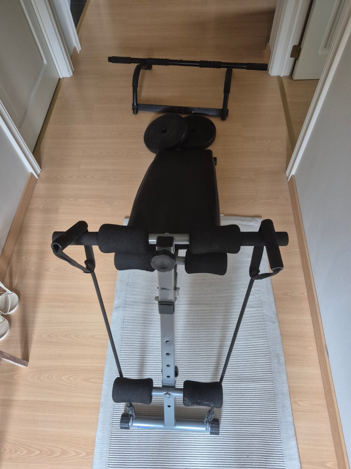 Bankje, 2 platen 5kg, pomprekje, Ophalen
