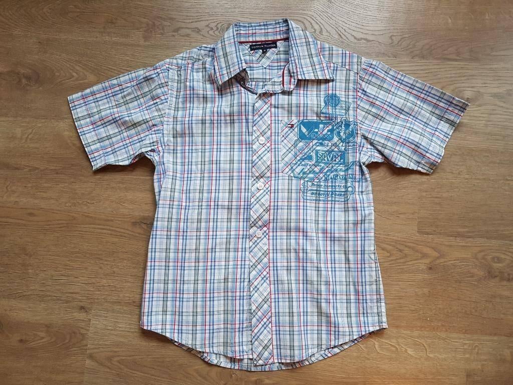 hemd Tommy Hilfiger maat 128 - 134, Garçon, Enlèvement ou Envoi, Chemise ou Chemisier, Comme neuf