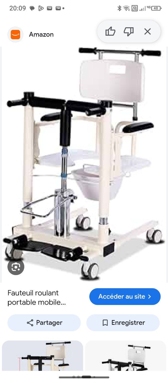 Fauteuil de transfert medical, Enlèvement, Neuf