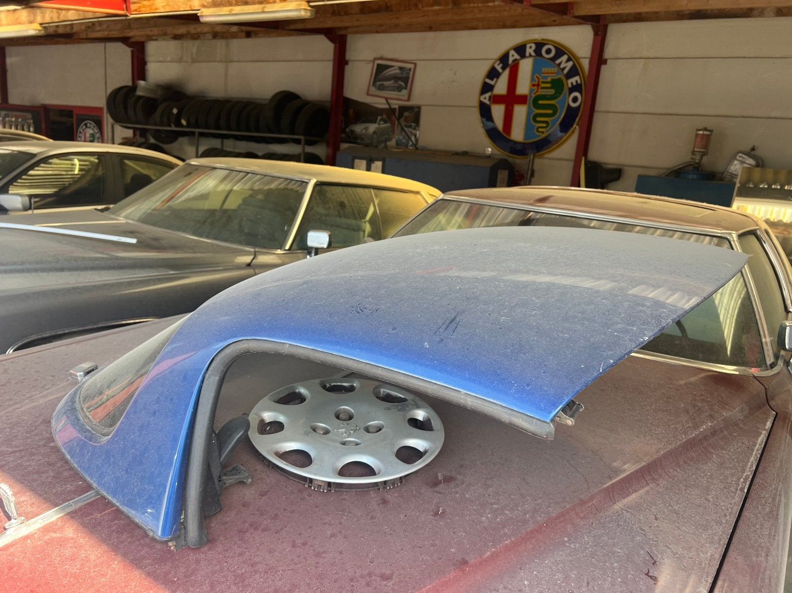 Toit rigide pour Mazda MX5 bleu, Enlèvement, Avant, Mazda