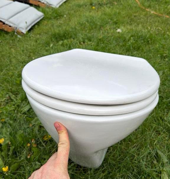Toiletpot met geremde bril., Ophalen, Gebruikt, Toilet