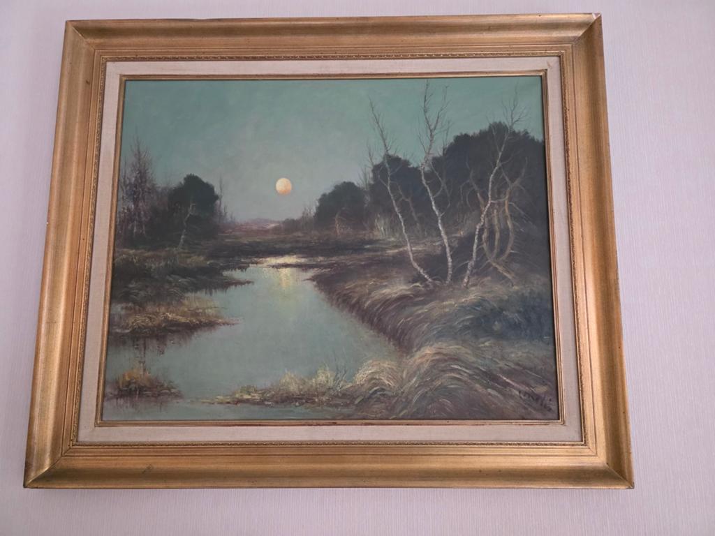 Schilderij van Karel Melis 100 cm x 80 cm, Ophalen