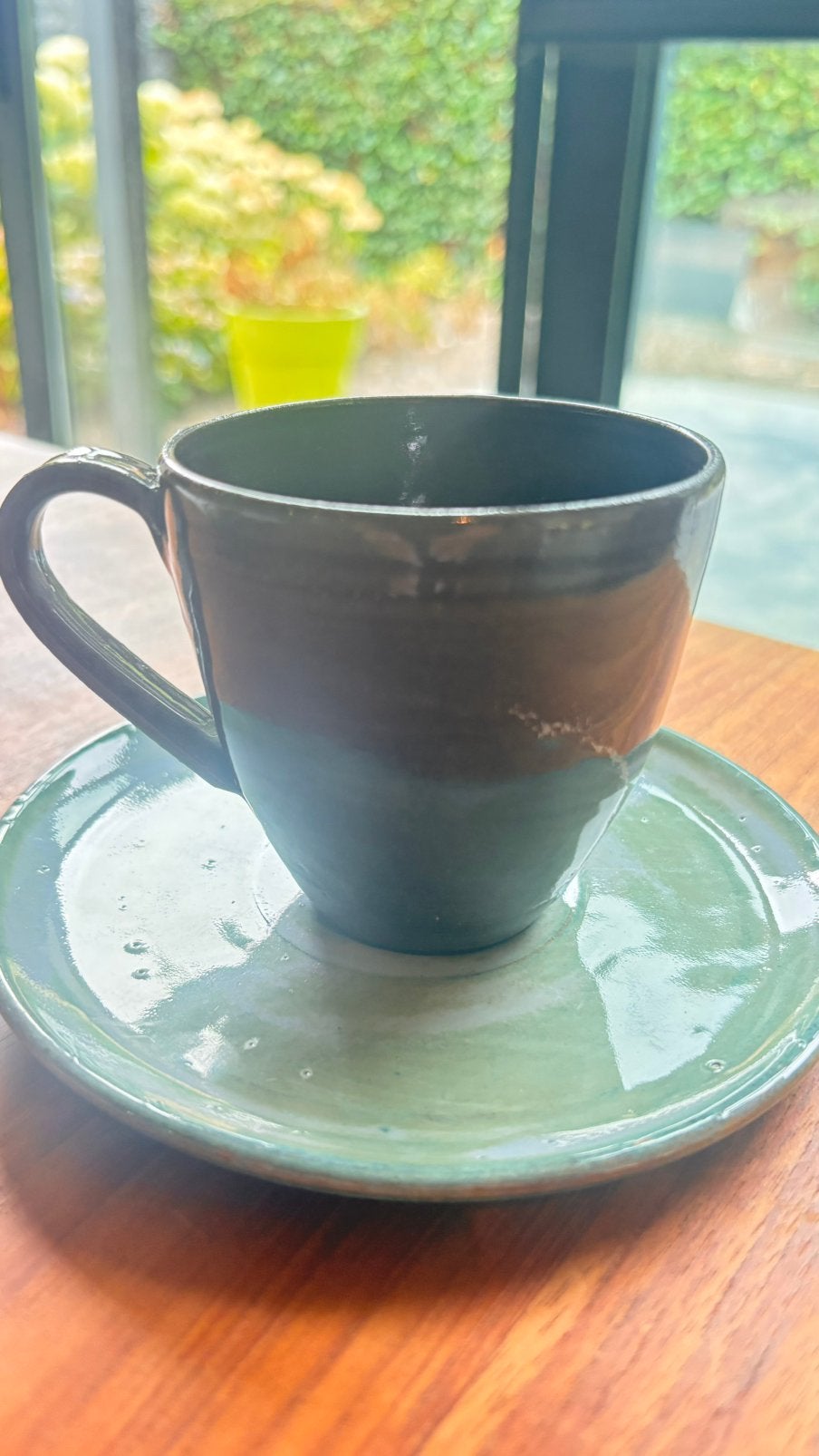 Handgemaakt keramieken koffieservies – 16 stuks, Huis en Inrichting, Verzenden
