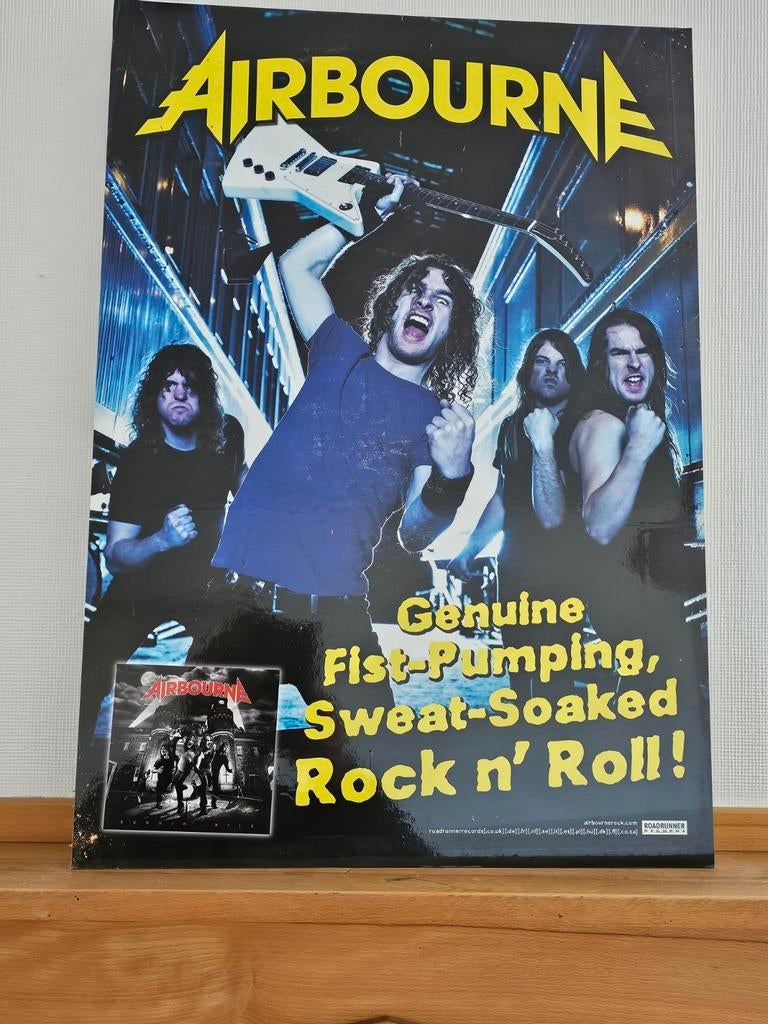 promotieposter van de Australische hardrockband Airbourne., Ophalen of Verzenden
