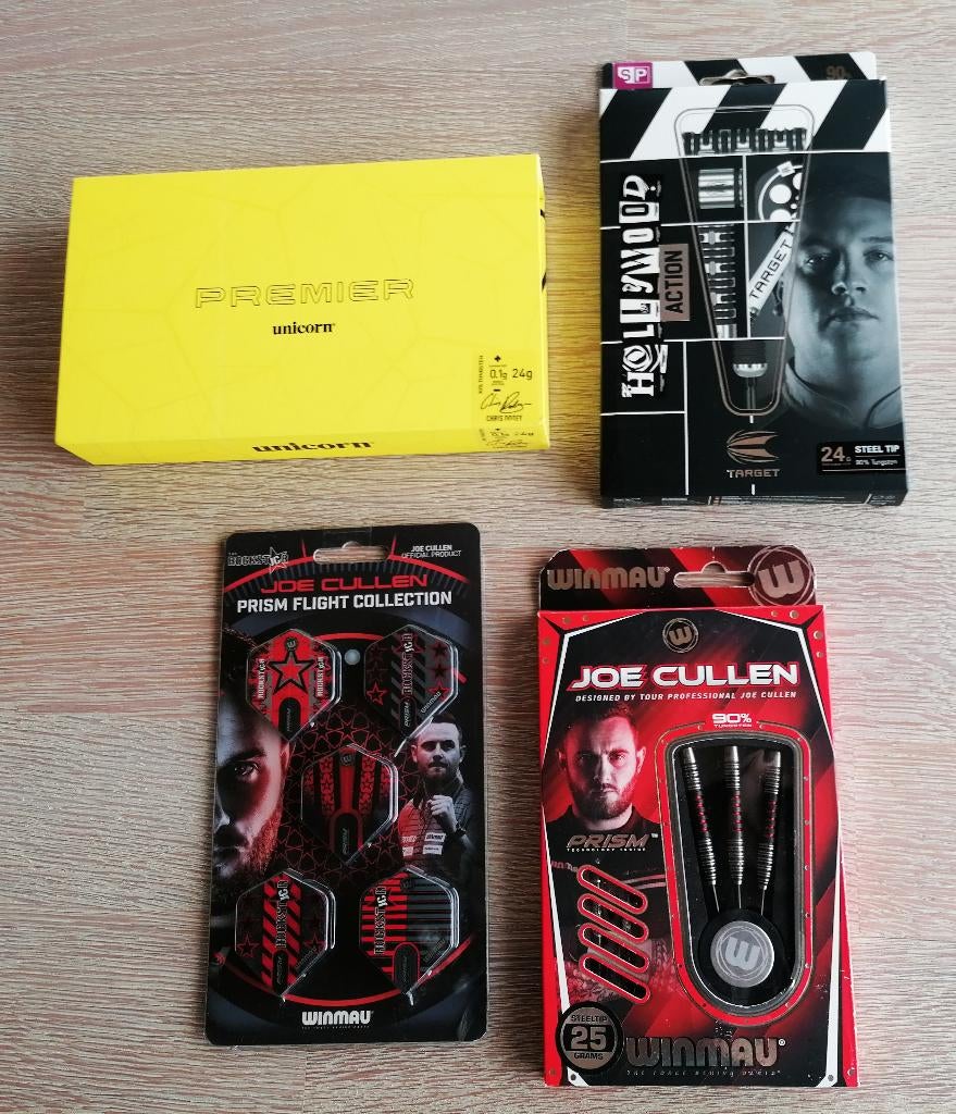 2 sets dobey 24 gram & 1 set Joe Cullen 25 gram., Sport en Fitness, Darts, Ophalen of Verzenden, Nieuw, Pijlen