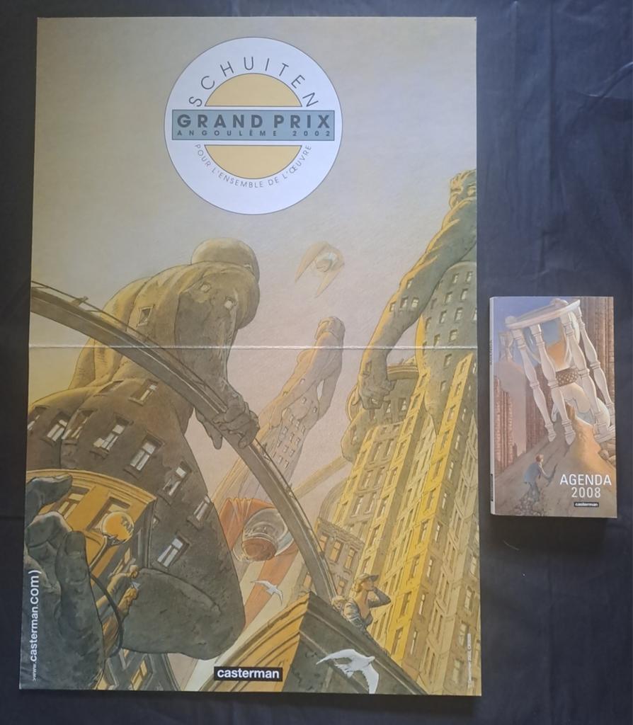 PLV en agenda François Schuiten, Livres, BD, Enlèvement ou Envoi