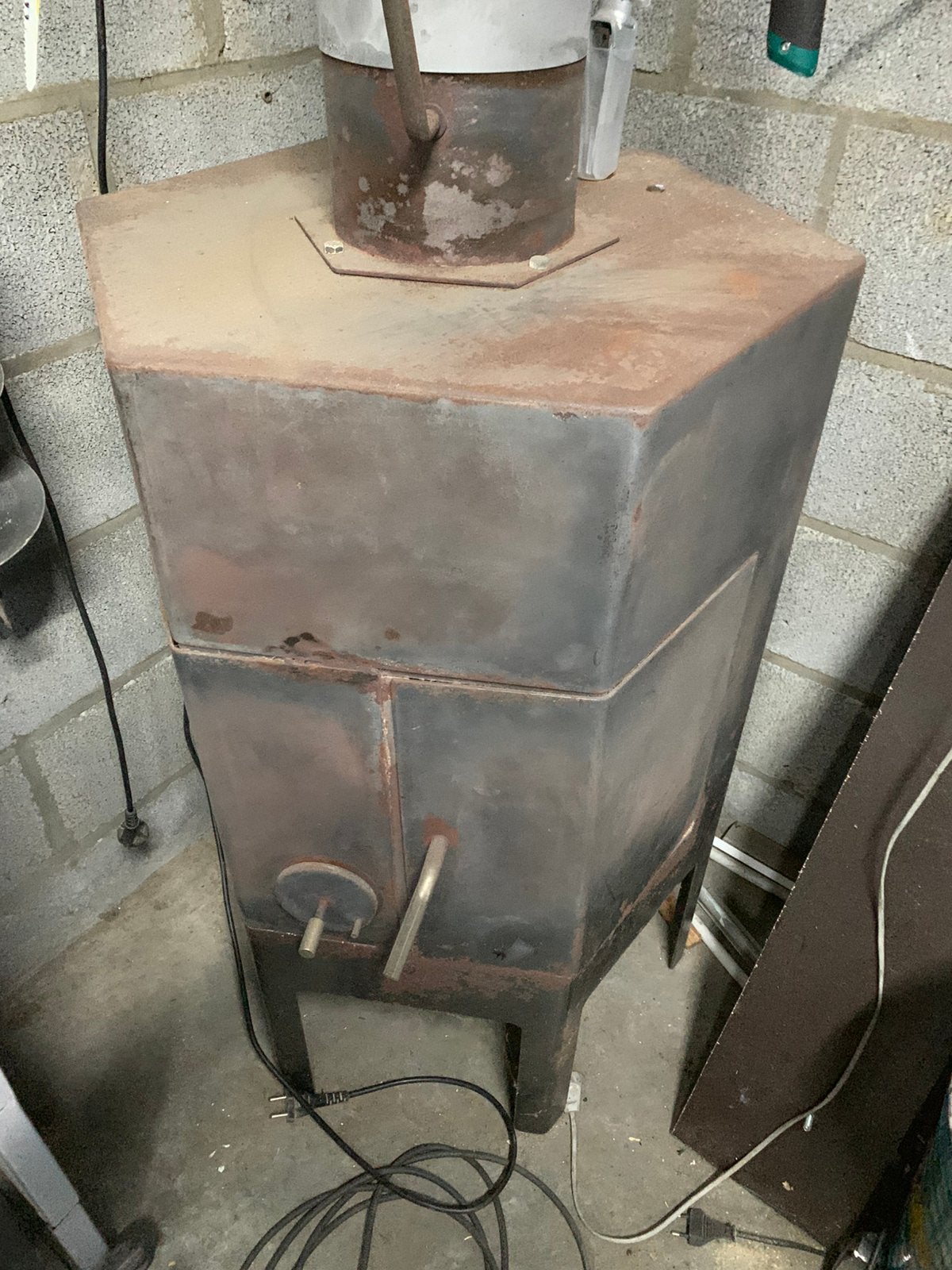 Houtkachel voor garage, Enlèvement, Utilisé, Bois, Autoportant