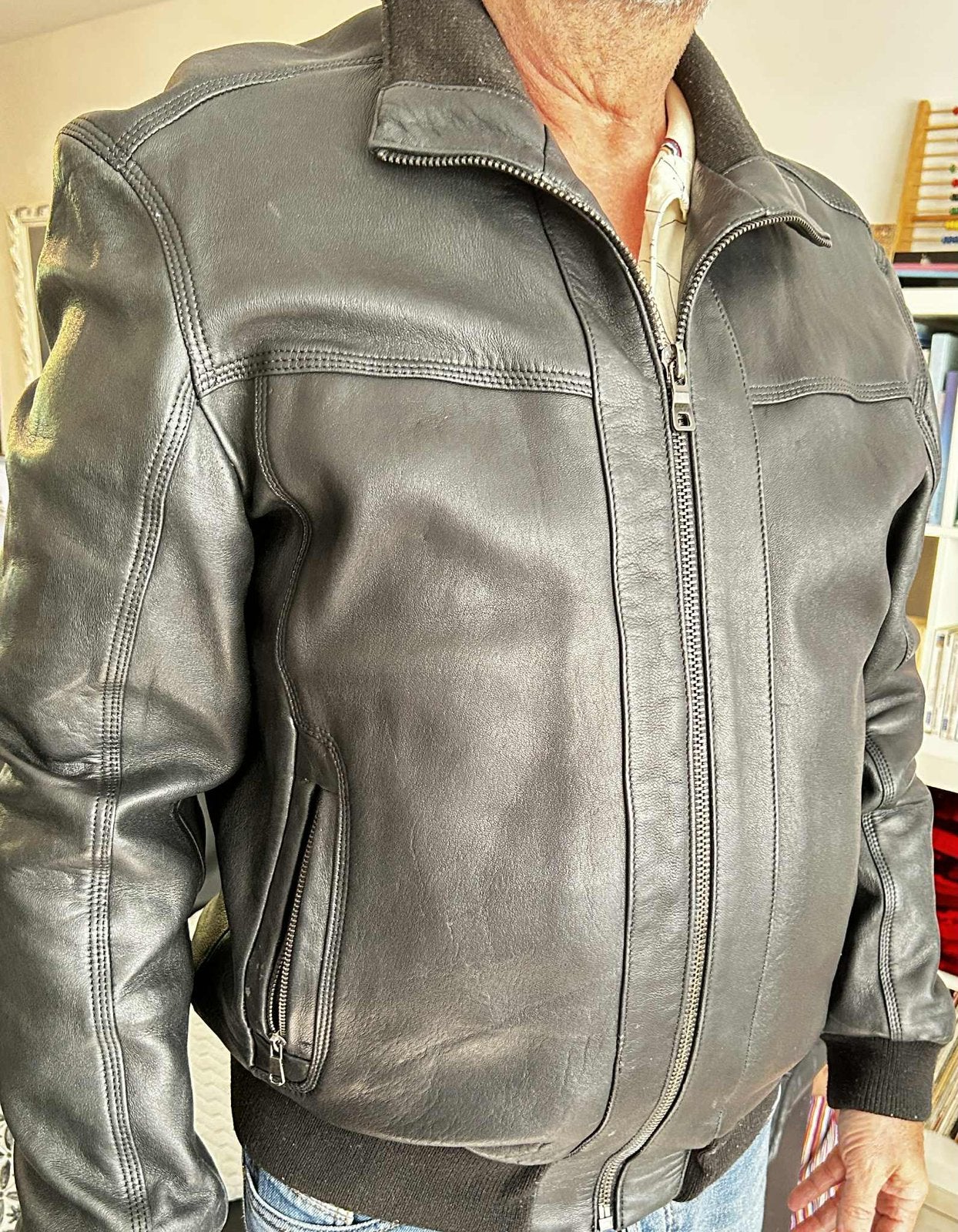 Veste en cuir, peau de vachette, Kleding | Heren, Jassen | Winter, Ophalen