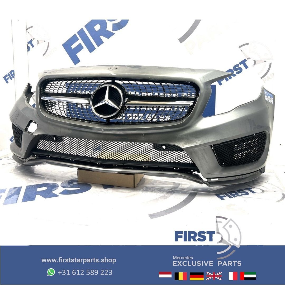W156 BUMPER X156 GLA AMG VOORBUMPER ZWART WIT GRIJS PRE-FACE, Utilisé, -, Avant, -