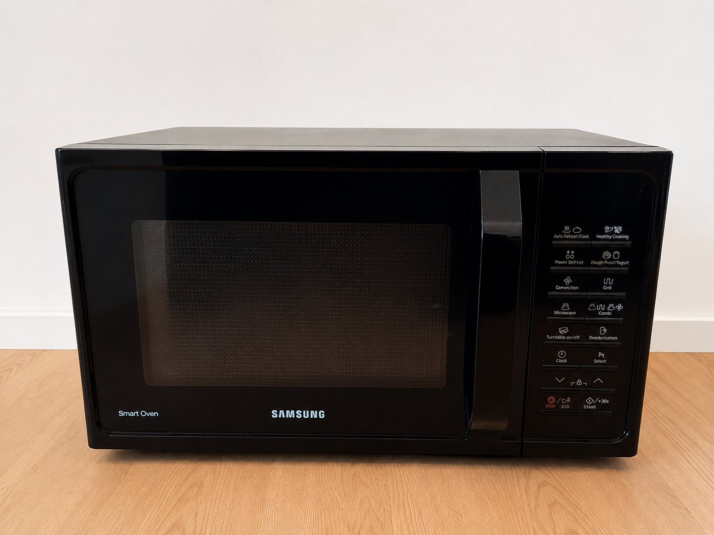 Samsung combi-microgolfoven 28L, Ophalen, Grill, Zo goed als nieuw, Draaiplateau