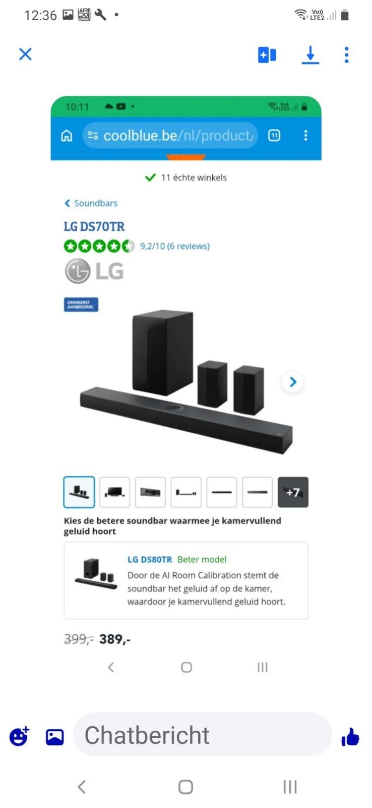 soundbar LG DS70 TR, Ophalen, Soundbar