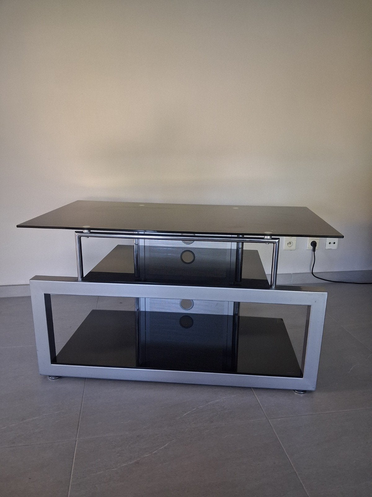 table tv avec glas, Maison & Meubles, Armoires | Mobilier de télévision, Enlèvement, Verre