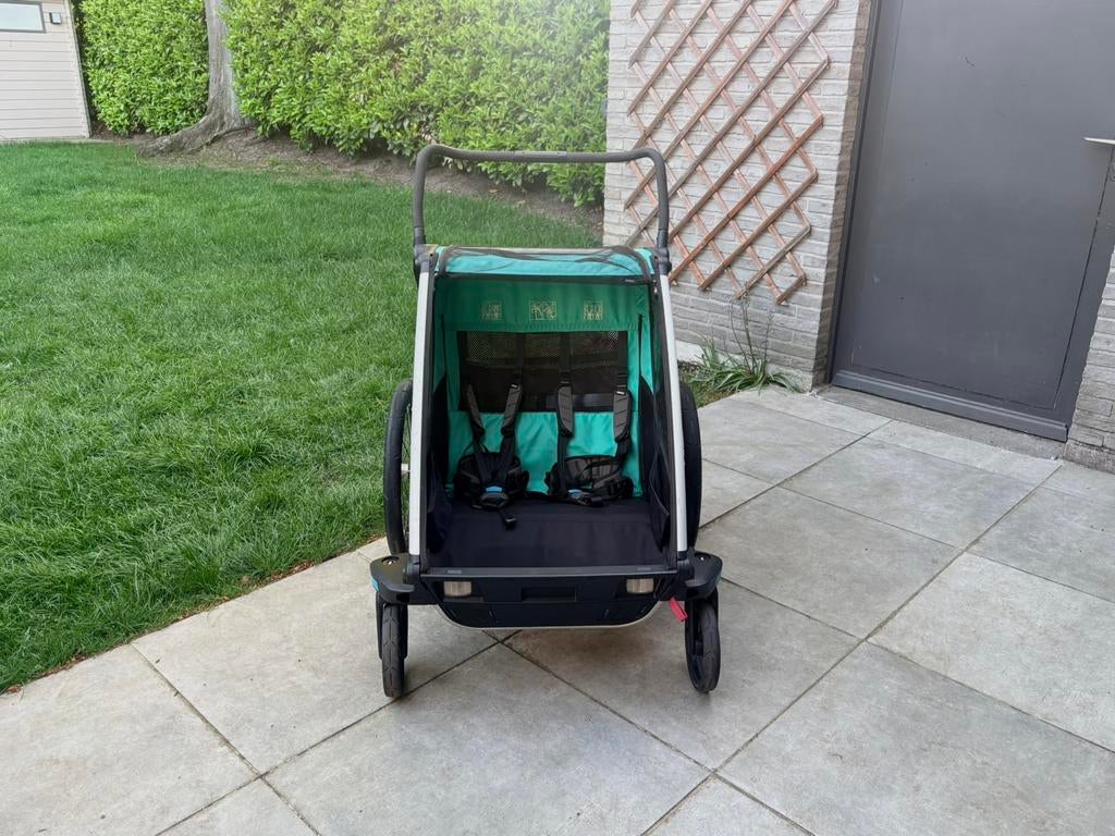 Thule Chariot Lite 2 – Fietskar 2 kinderen – Zeer netjes, Fietsen en Brommers, Ophalen, Opvouwbaar, Zo goed als nieuw, Kinderkar