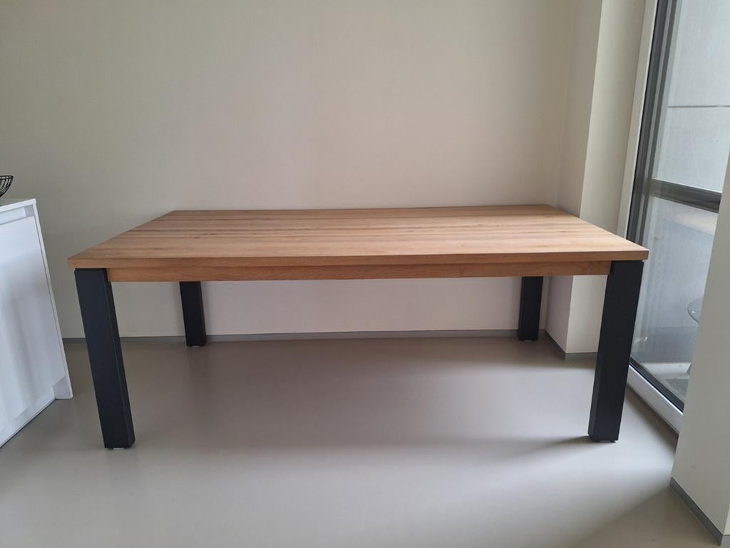 Massief eiken eettafel Weba, Maison & Meubles, Tables | Dessertes, Enlèvement