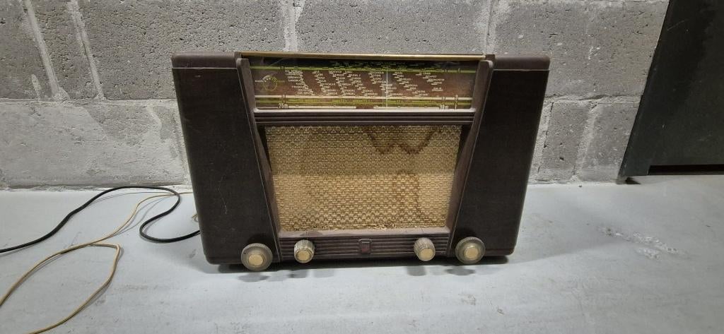 adio ancienne Philips – vintage – avec plaque GIRA 783501, Collections, Enlèvement