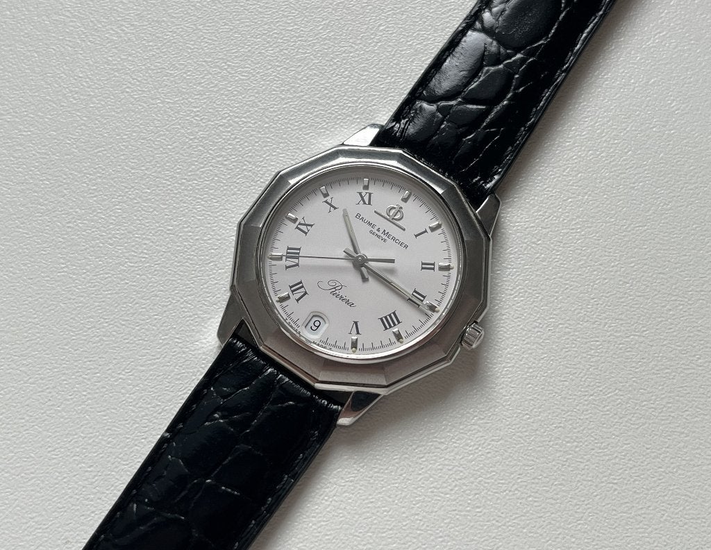 Baume & Mercier Riviera ref. 5131.001.2 (full set), Overige merken, Staal, Met bandje, Polshorloge