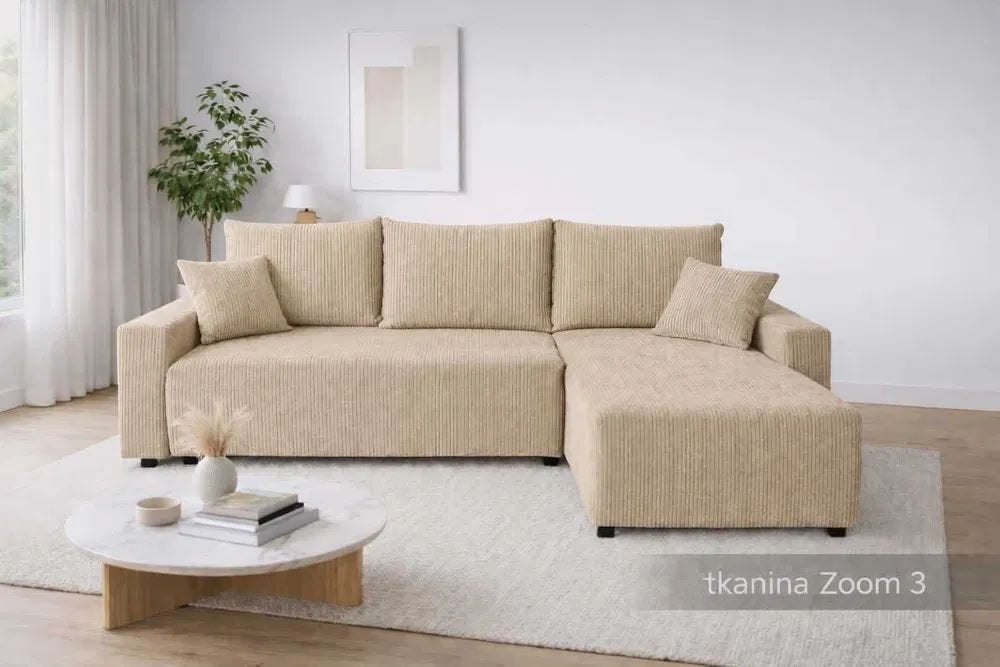 Canapé d'angle LUMI | Fonction convertible, Maison & Meubles, Canapés | Salons, Neuf, Banc d'angle, 125 à 150 cm, Tissus